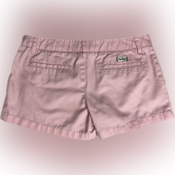 Size 7 Hurley Pink Short Pockets Clasp Shorts - Picture 2 of 6